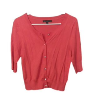 Express design studio women's Medium coral Orange Pink cardigan